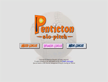 Tablet Screenshot of pentictonslopitch.com